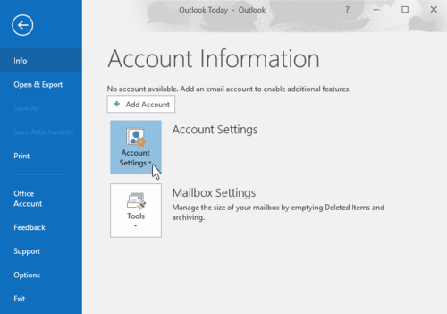 How to Set up Email Accounts in Microsoft Outlook - GreenGeeks